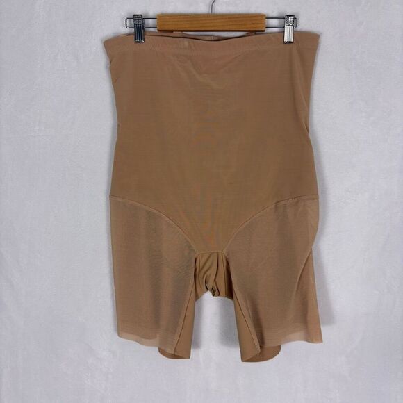 Honey Love Nude Tan High Waisted Shaper Shorts Size 2X - Picture 8 of 12